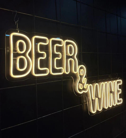 Beer & Wine Neon Sign