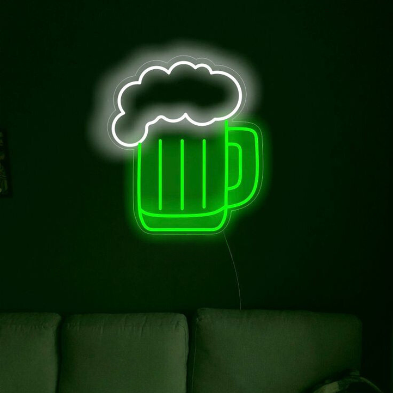 Custom Beer Mug Neon Sign - Perfect Bar Wall Art