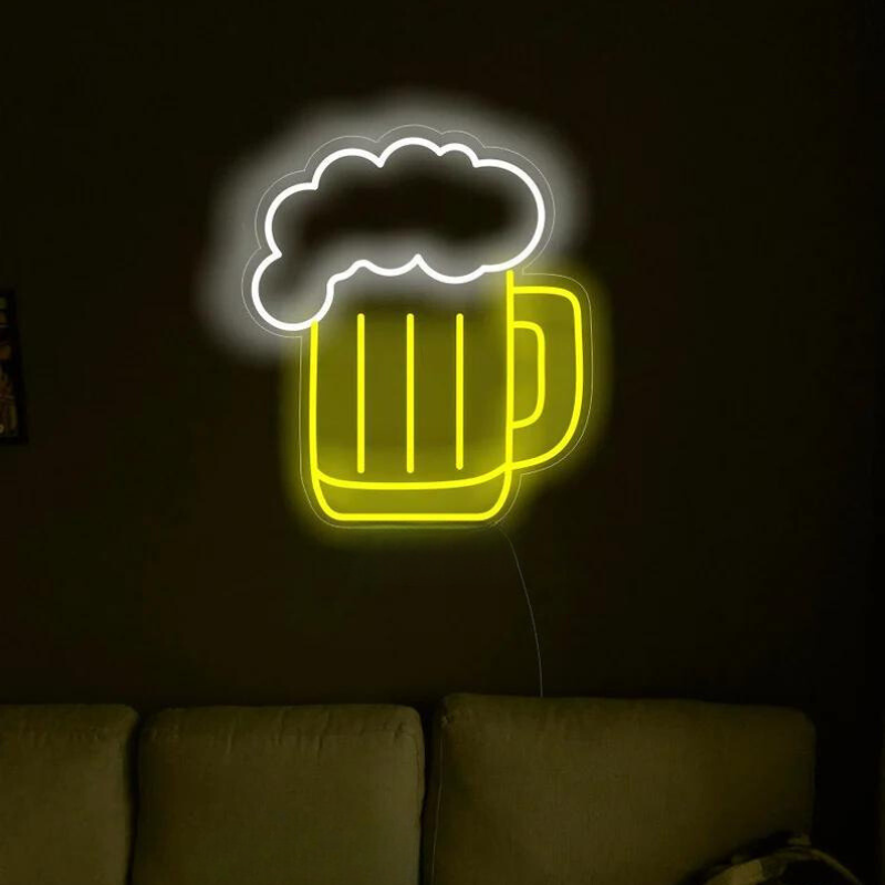 Custom Beer Mug Neon Sign - Perfect Bar Wall Art