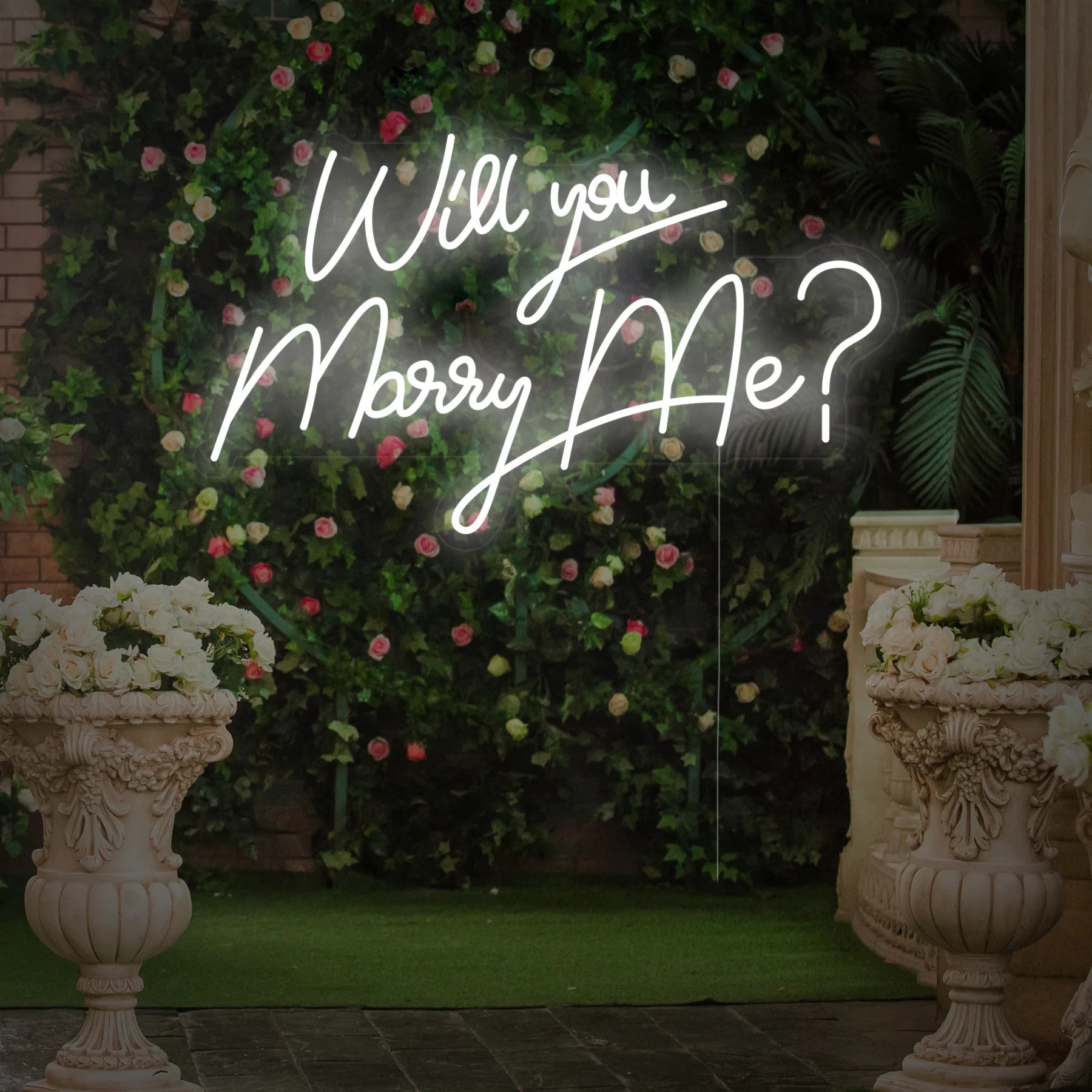 Copy of Charming 'Will You Marry Me?' Neon Sign - Memorable Proposal Decor
