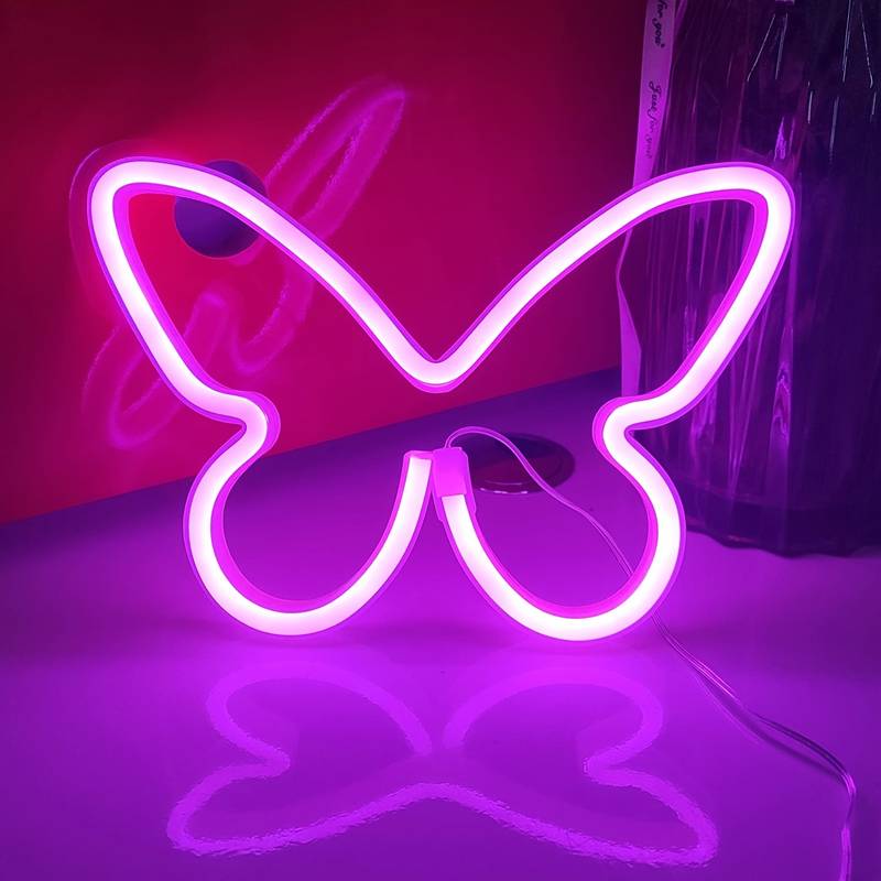 Neon Luminosity neon sign Elegant Butterfly Neon Icon: Light Up Your Screen