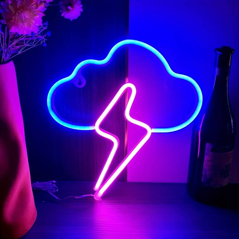 Neon Luminosity neon sign Thundershower Neon Icon - Illuminate Your Interface